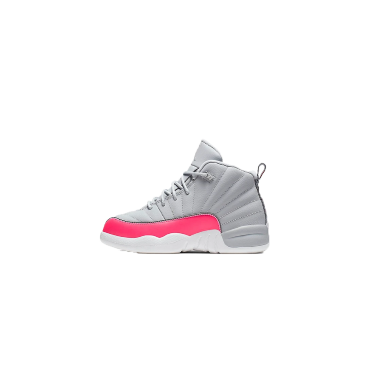 jordan 12 wolf grey racer pink