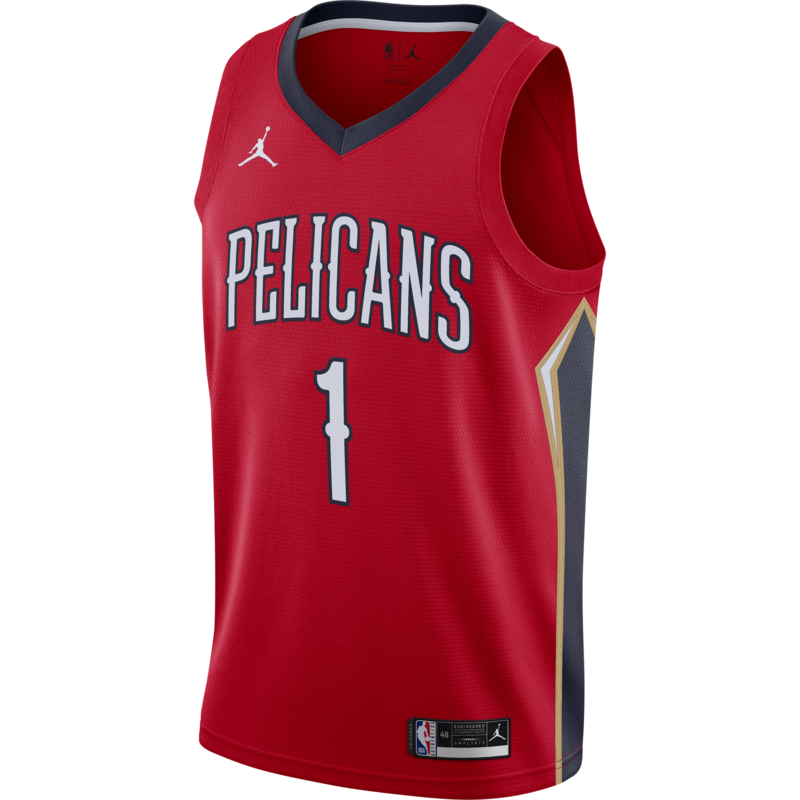 Air Jordan Air Jordan New Orleans Pelicans Zion Williamson Jersey Red/Navy CV9486 660