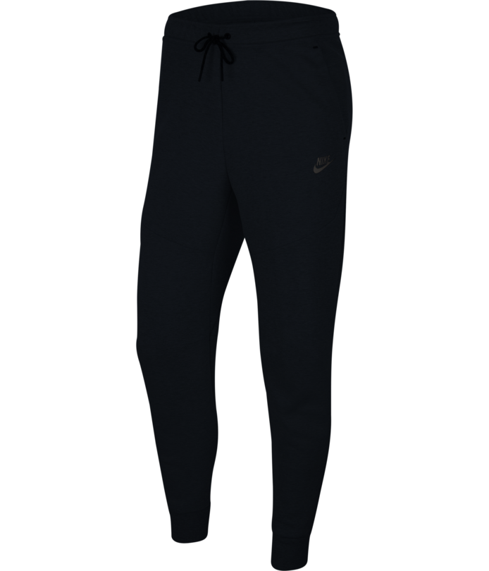 Nike tech fleece pants black deals mens