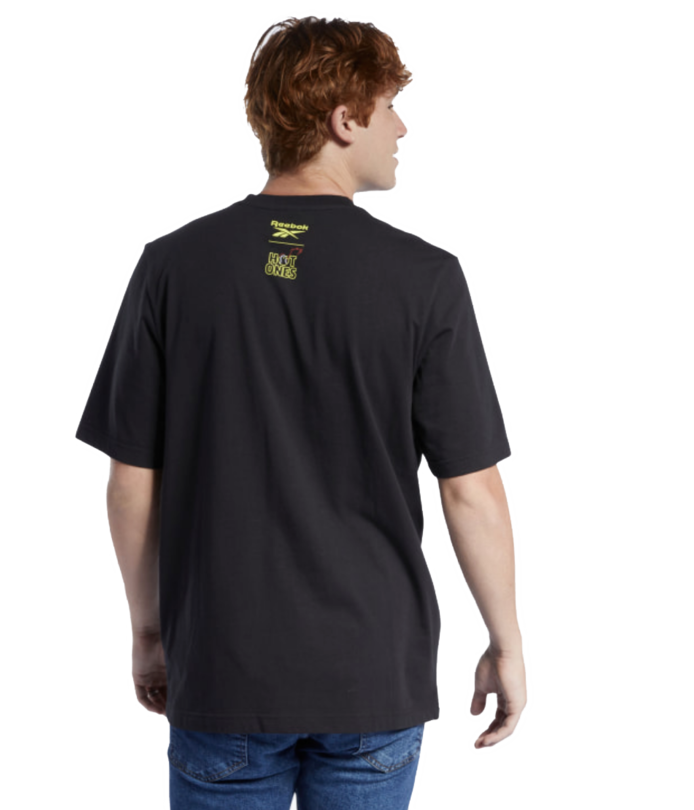 Reebok x Hot Ones Tee Black - Sam Tabak