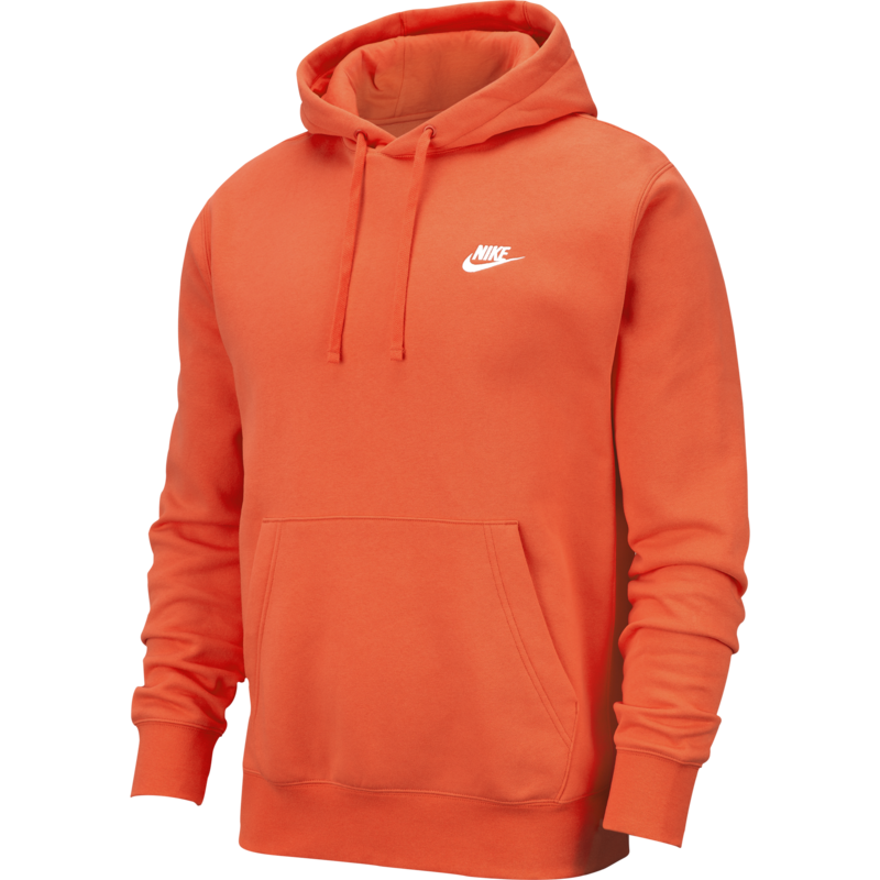 Nike Nike Men's Sportswear Club Hoodie Pullover ORANGE BV2654 837