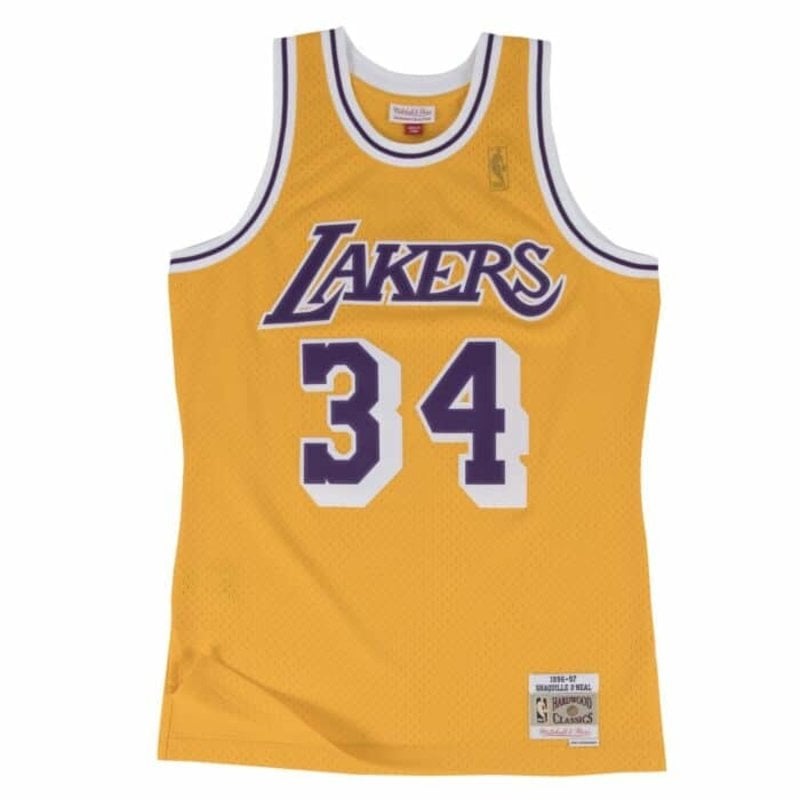 Mitchell & Ness Mitchell & Ness Los Angeles Lakers Shaquille O'Neal 1996-97 Jersey Gold