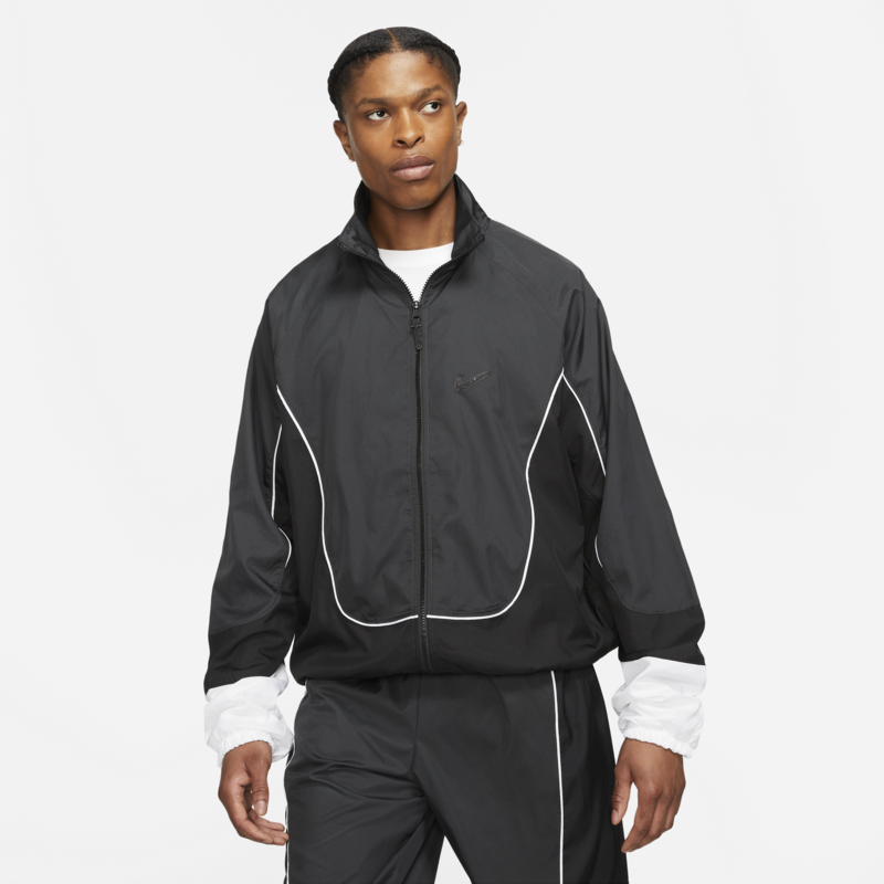 Nike Men's Throwback Track Jacket Black/Black CV1931 070 - Sam Tabak