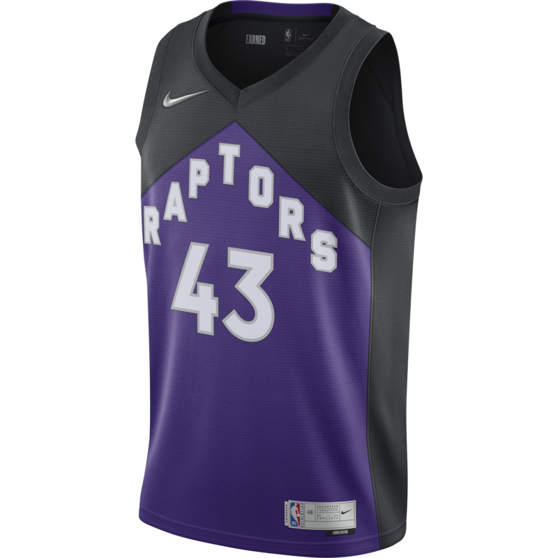 Nike Nike Toronto Raptor's Earned Edition Siakam Jersey Purple/Black CN9979 011