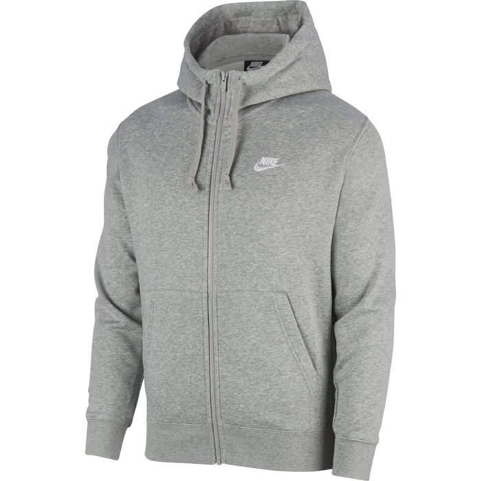 Nike Sportswear Club Fleece Men's Full-Zip Hoodie 'Heather' BV2645 063 ...