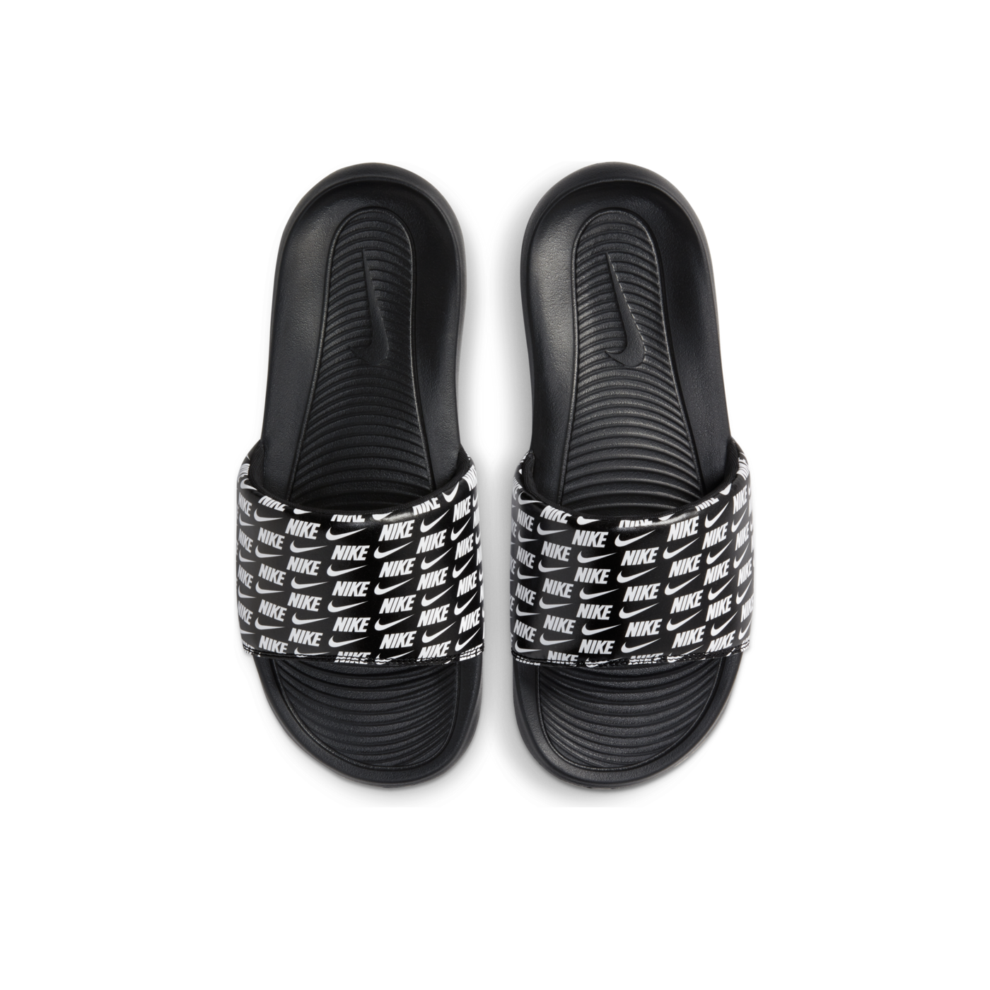 Nike Mens Victori One Slide Print Black/White/black CN9678 006 Sam Tabak