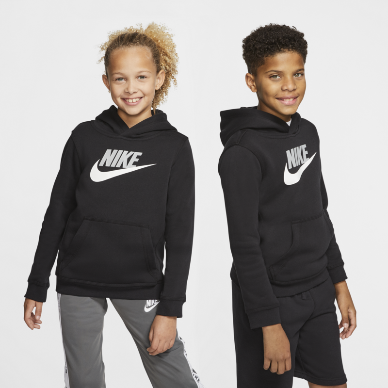 Nike Nike Kid's Club Fleece Hoodie Black/White CJ7861 010
