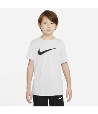 Nike Boys Dri Fit Swoosh T Shirt Birch Black AR5307 210 Sam Tabak