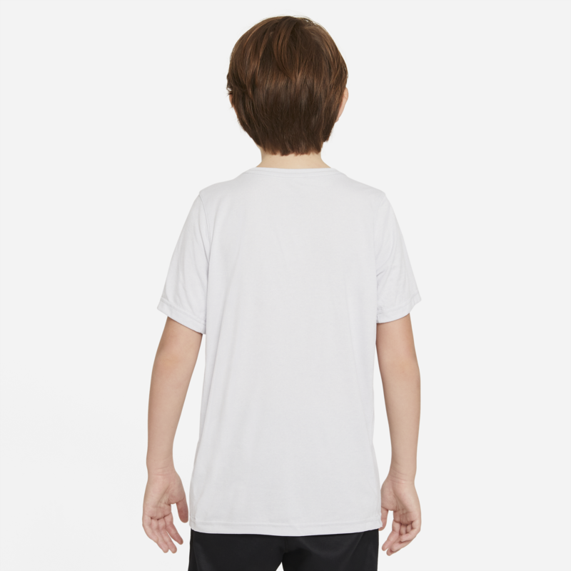 Nike Nike Boys Dri Fit Swoosh T Shirt Birch/Black AR5307 210