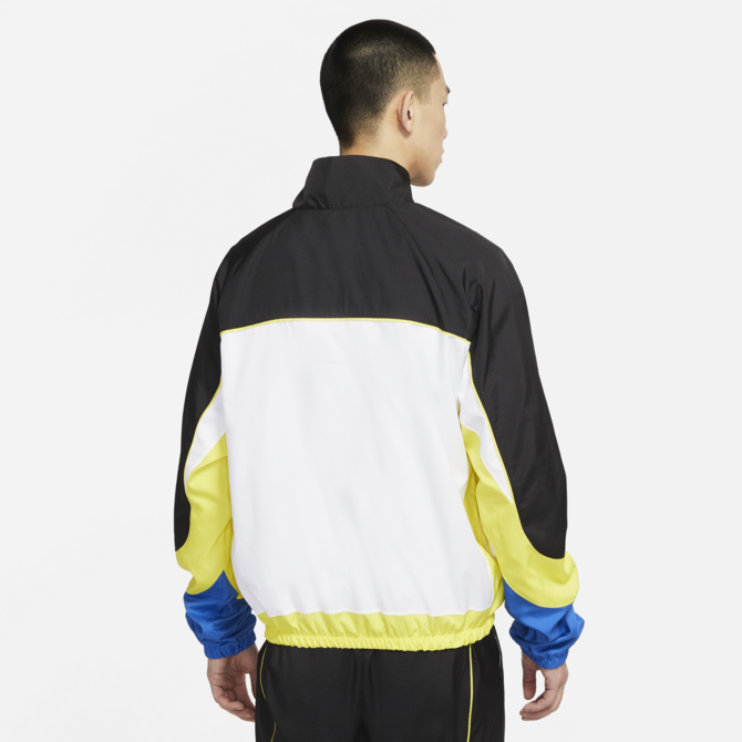 Nike Men's Throwback Track Jacket Yellow/Black/White CV1931 013 - Sam Tabak