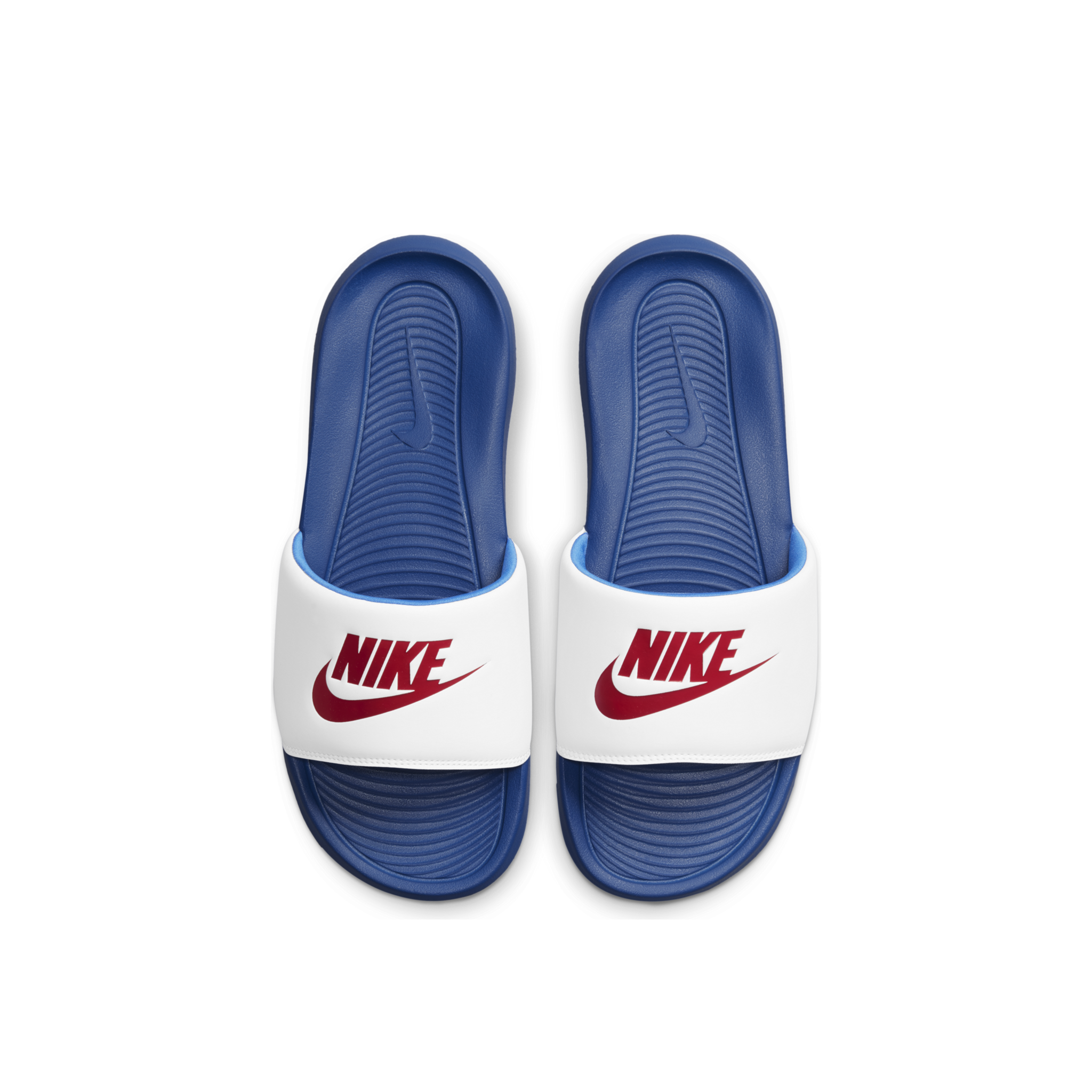 Nike Mens Victori One Slide White/Uni Red CN9675 104