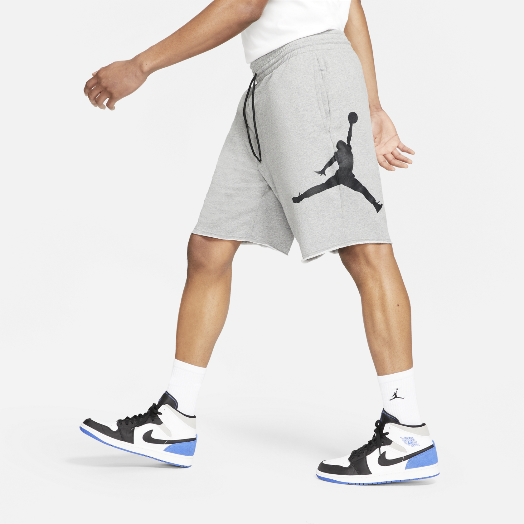 Air Jordan Jumpman Logo Fleece Shorts 'Grey' DB1812 091 - Sam Tabak