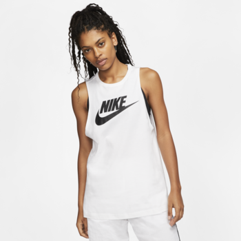 Nike Nike Womans Sportswear Muscle Tank Top White/Black CW2206 100