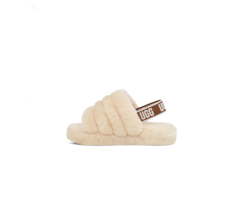 UGG Kids UGG Fluff Yeah Slide 'Natural' 1098494K-NAT