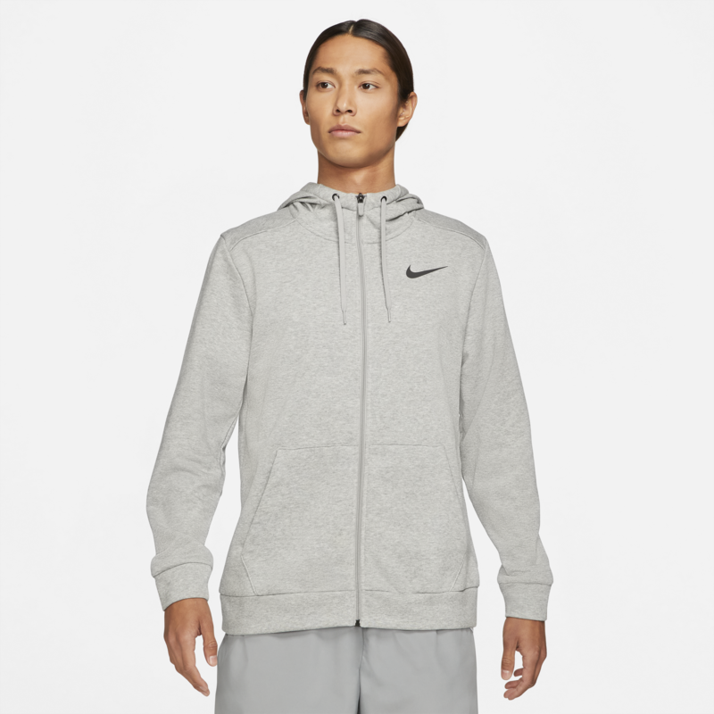 Nike Nike Mens Dri Fit Full zip Training Hoodie Grey CZ6376 063