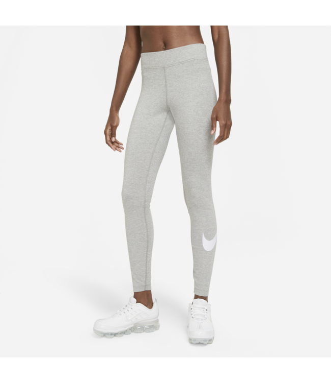 Nike Nike Women s NSW Essential Leggings Swoosh Dark Grey Heather White CZ8530 063