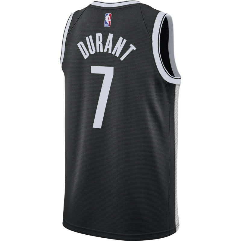 Nike Nike NBA Nets Icon Edition Durant Swingman Jersey 'Black' CW3658 010