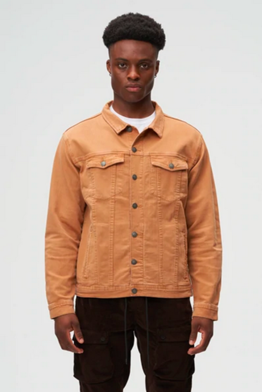 Kuwalla Tee Kuwalla Tee Knit Denim Jacket Camel KUL-DJ2722