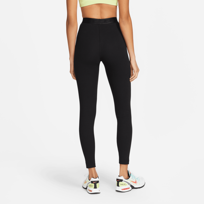 Nike Nike Air Women's High-Rise Ribbed Leggings Black/White DM6071 010