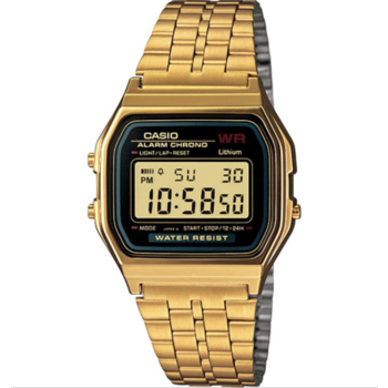 G-shock Casio Vintage Gold/Black Digital Metal A159WGEA-1VT