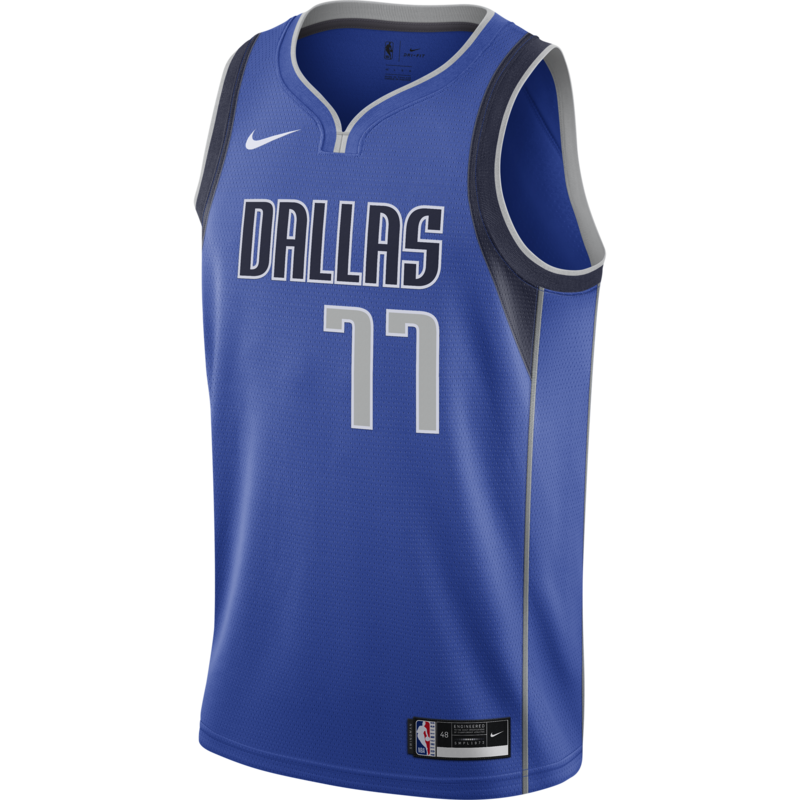 Nike Nike Dallas Luka Doncic Icon Edition Blue Jersey CW3662 489