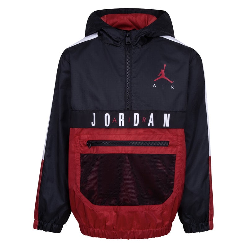 Air Jordan Air Jordan Kids Black/Gym Red Color Block Anorak 85B191 023