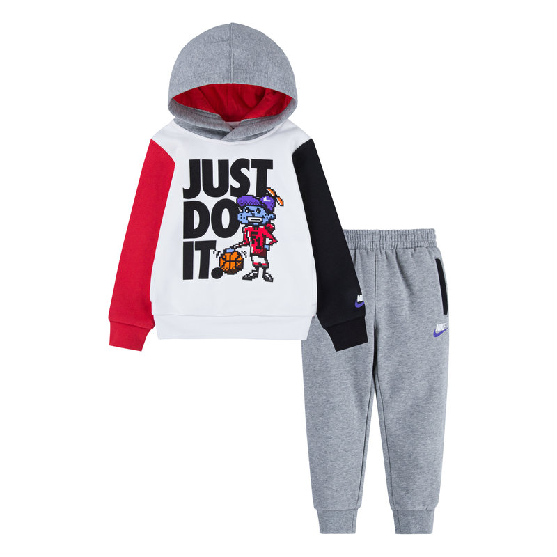 Nike Nike Kids Grey Heather Tots Pullover Set 7MJ237 042