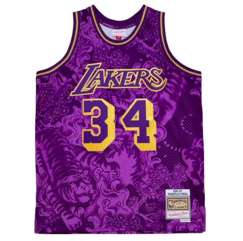 Mitchell & Ness Asian Heritage Swingman Shaquille O'Neal Los Angeles Lakers 1996-97 Jersey