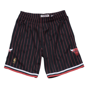 Mitchell & Ness Mitchell & Ness Chicago Bulls Swingman Shorts Black PIN STRIPE