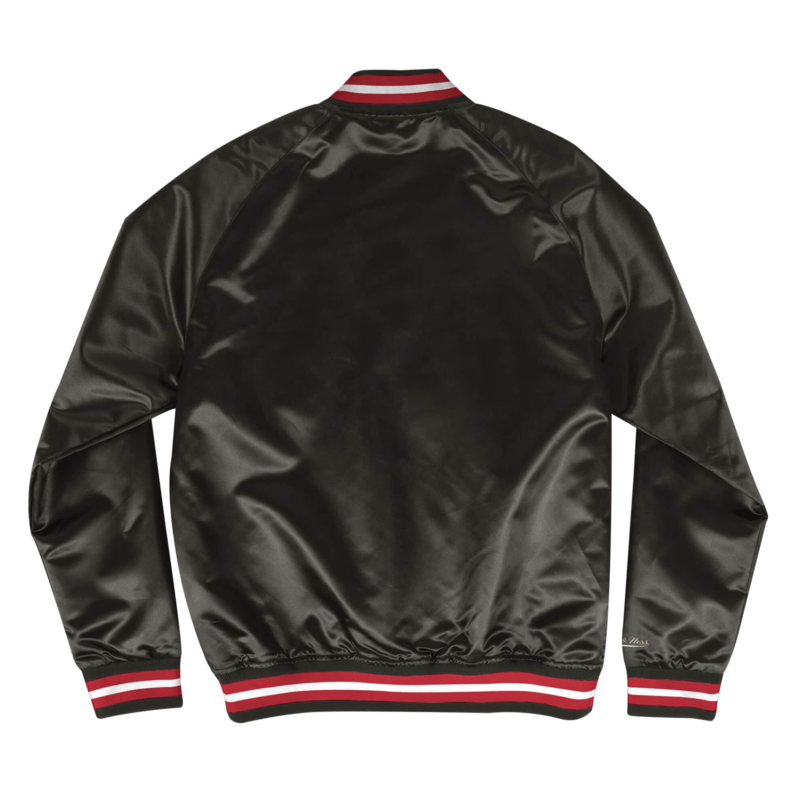 Mitchell & Ness Bomber Jacket Chicago Bulls Black/Red - Sam Tabak