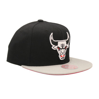 Mitchell & Ness Mitchell & Ness Chicago Bulls Black/Grey White Logo Snapback