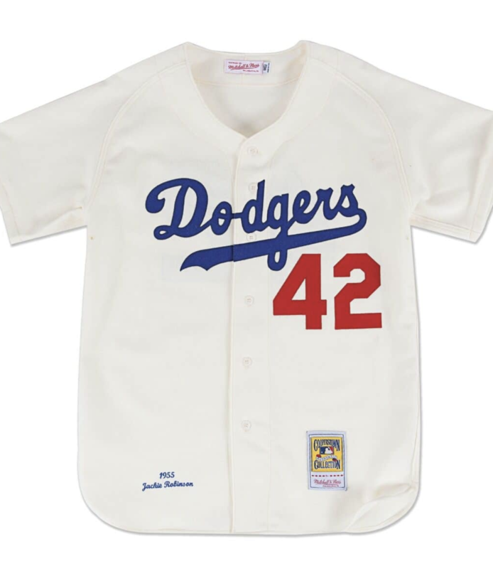 AUTHENTIC JERSEY BROOKLYN DODGERS HOME 1955 JACKIE ROBINSON