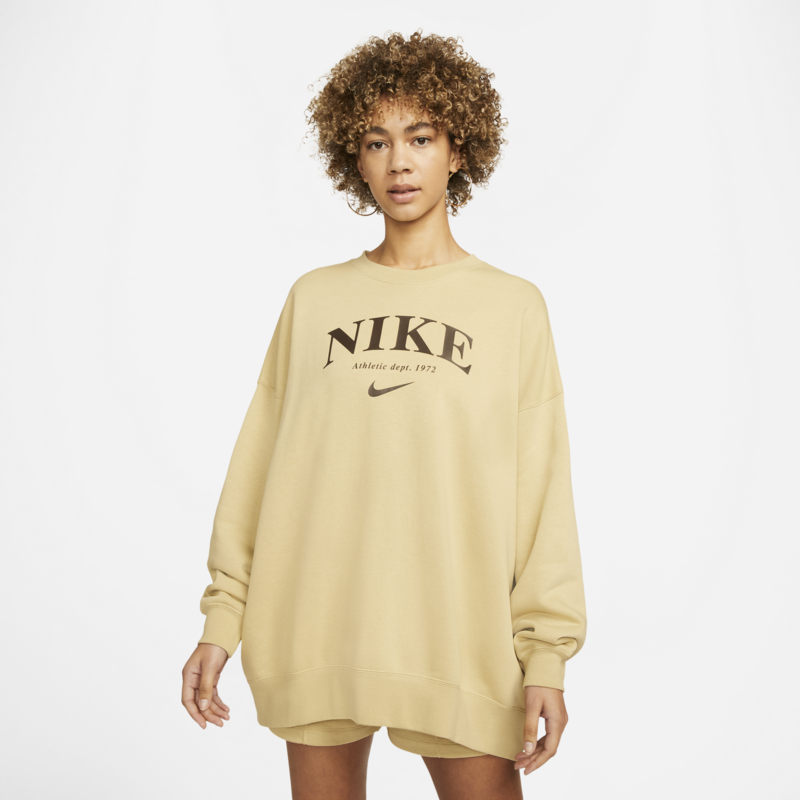 Nike Nike Sportswear Essentials Women's Oversized Fleece Wheat Grass DQ5106 710