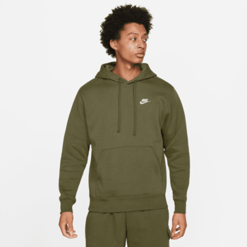 Nike Nike Sportswear Olive Green Club Fleece Pullover Hoodie BV2654 327