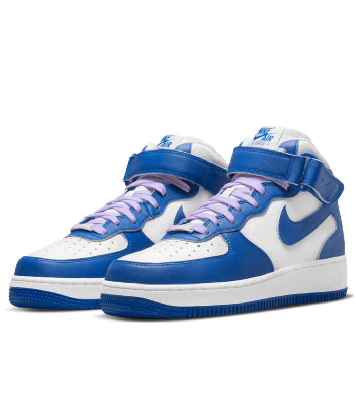 NIKE AIR FORCE 1 '07 MID WHITE/MILITARY BLUE-SAIL-DOLL DX3721 100