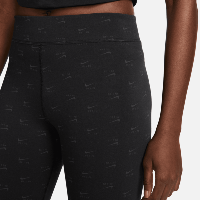 Nike Nike Air Women's High-Waisted Printed Leggings Black/White DQ6573-010