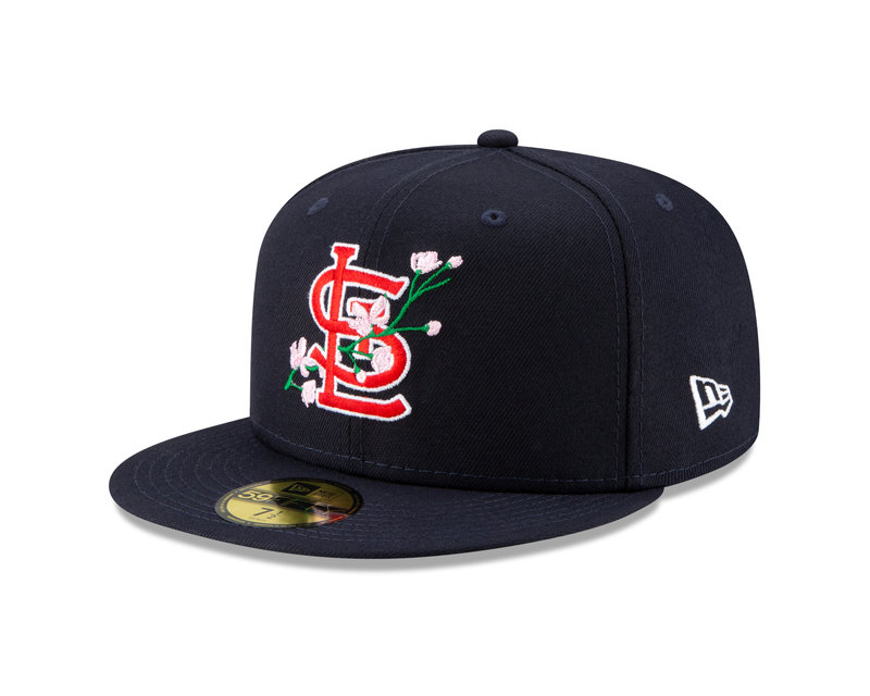 New Era New Era Side Patch Bloom St Louis Cardinals  Navy Pink 60288183