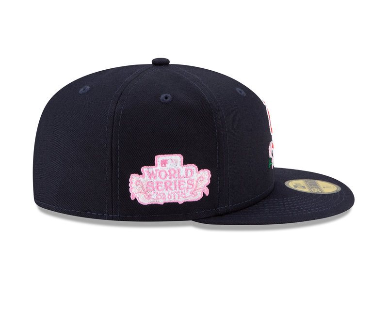 New Era New Era 5950 59Fifty Fitted  Side Patch Bloom St Louis Cardinals  Navy Pink 60288183