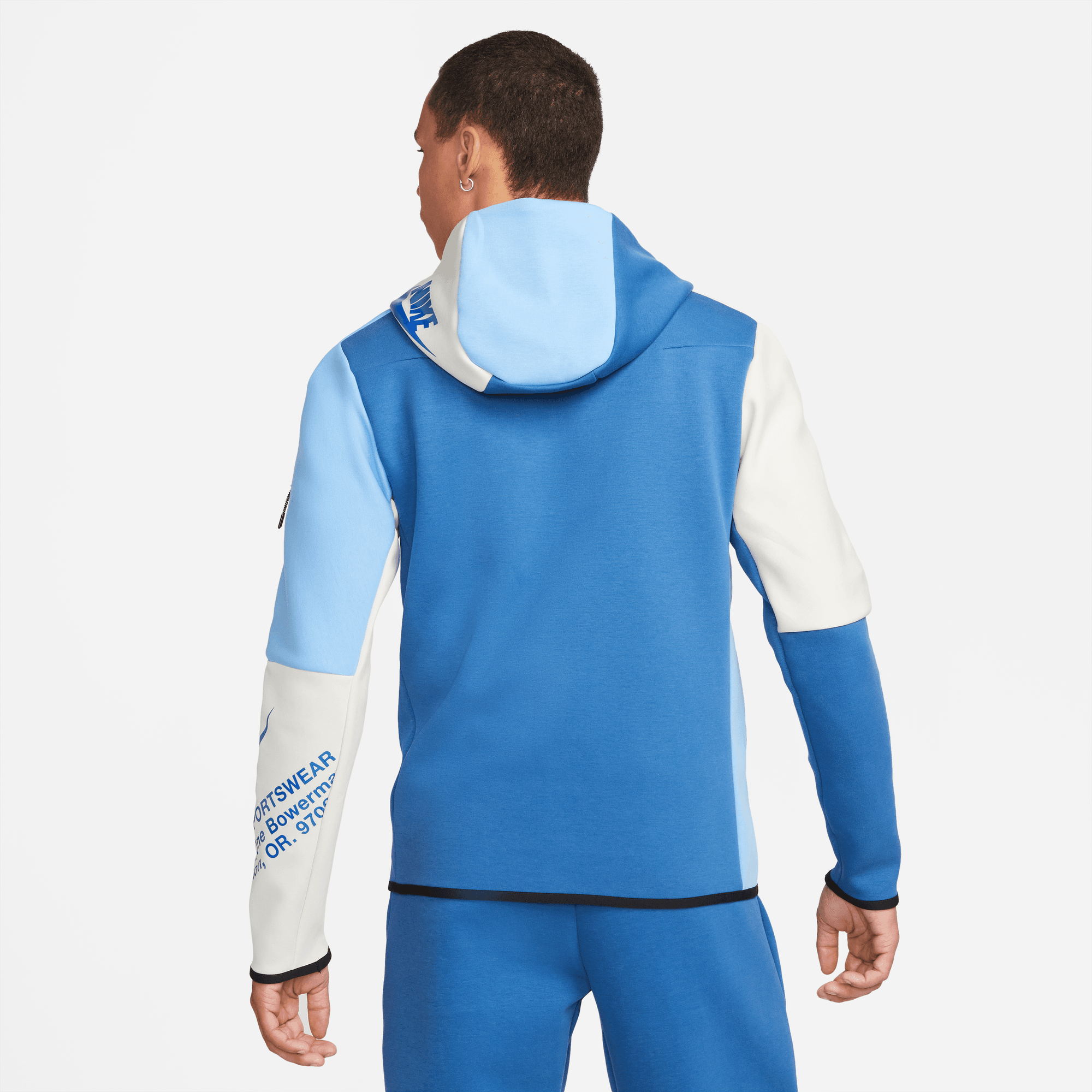 nike sportswear tech fleece light blue