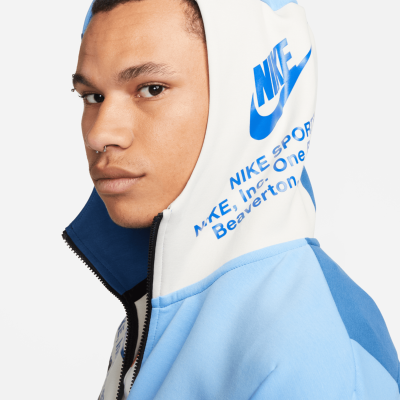 nike sportswear tech fleece blue