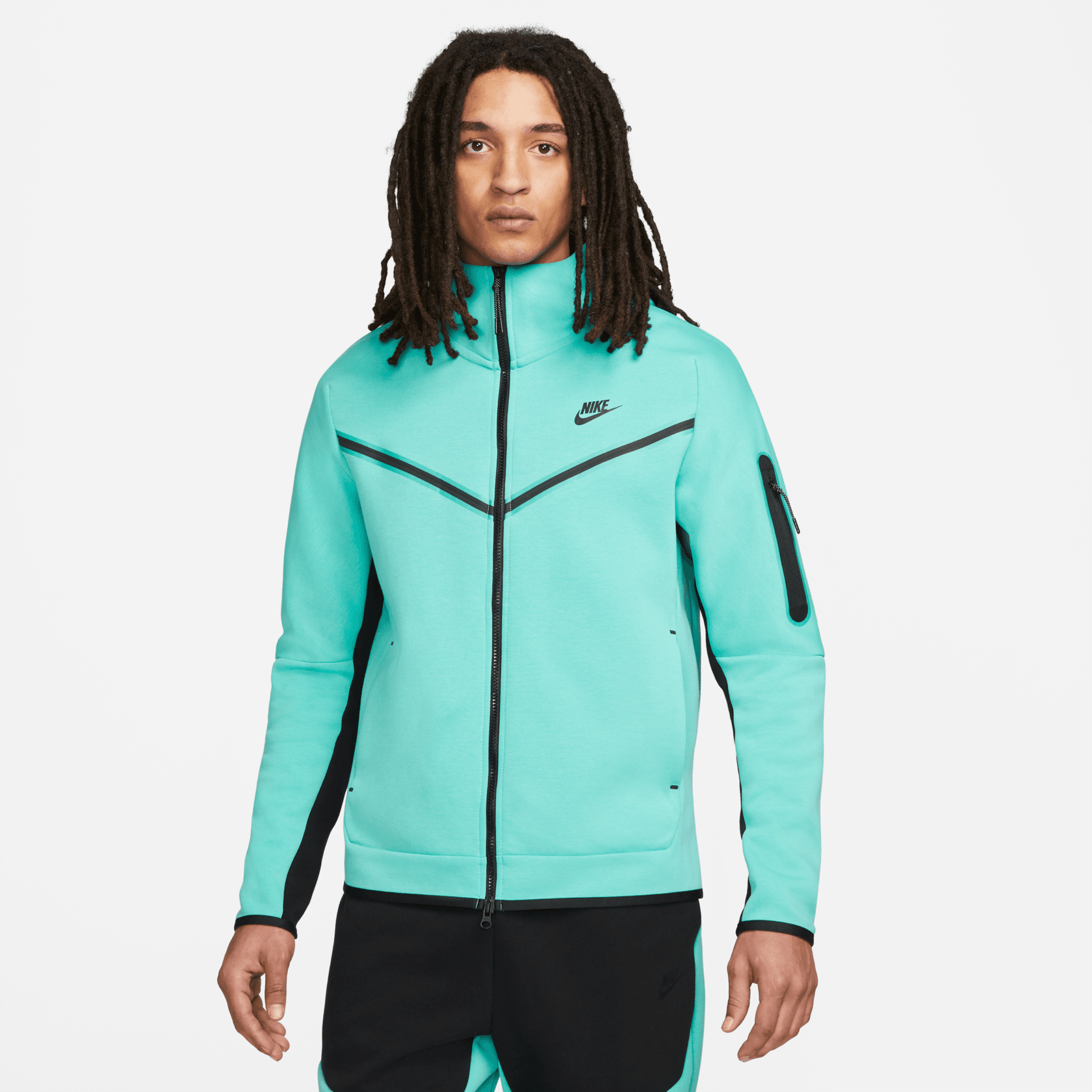 Nike Men's Sportswear Tech Fleece Jacket Tiffany Blue Green CU4489 392