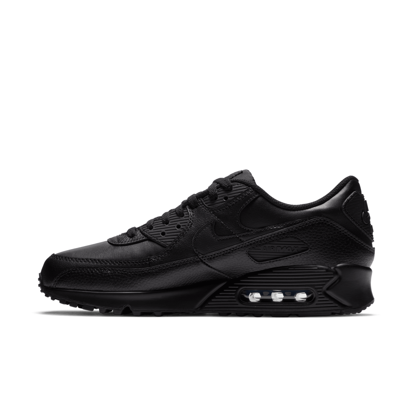 mens black leather nike air max