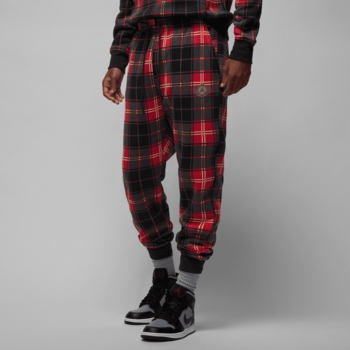 Air Jordan Air Jordan Essential Holiday Men's Fleece Pants 'Fire Red/Dk Driftwood'  DV9388-612