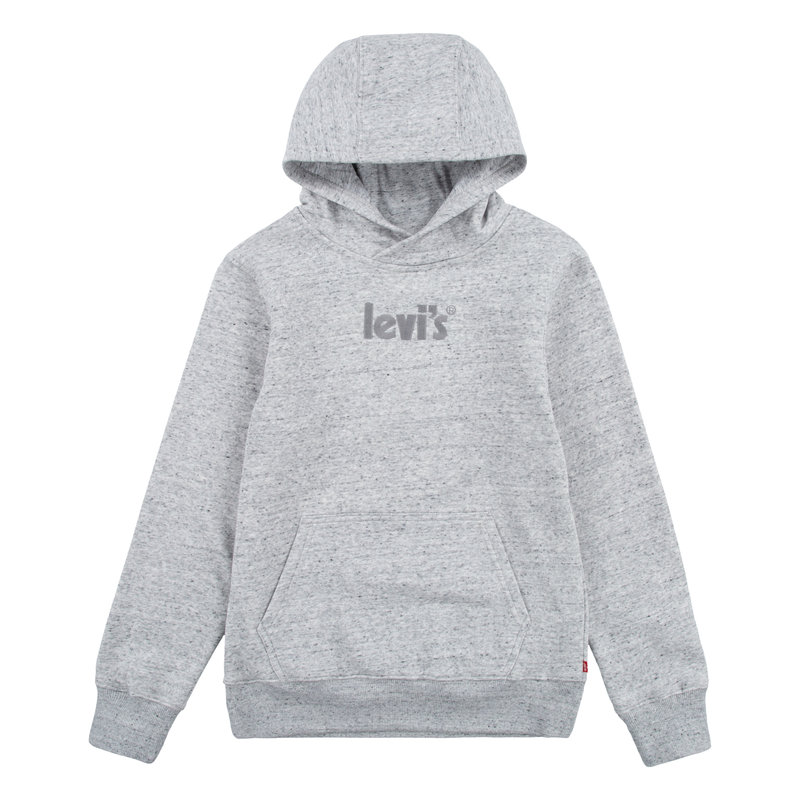 Levis Levi's Pullover Hoodie Stitched Logo Grey Kids 91F685 G8Q