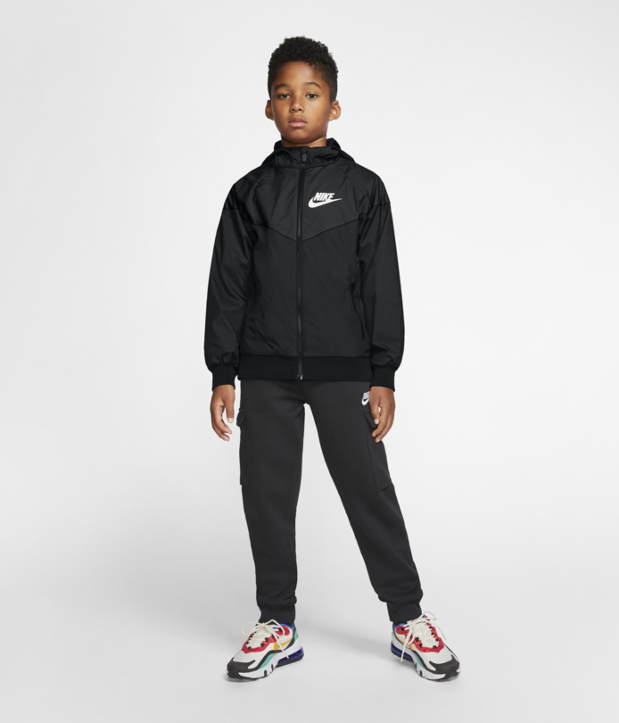 Nike Sportswear Windrunner BLACK BLACK BLACK WHITE 850443 011