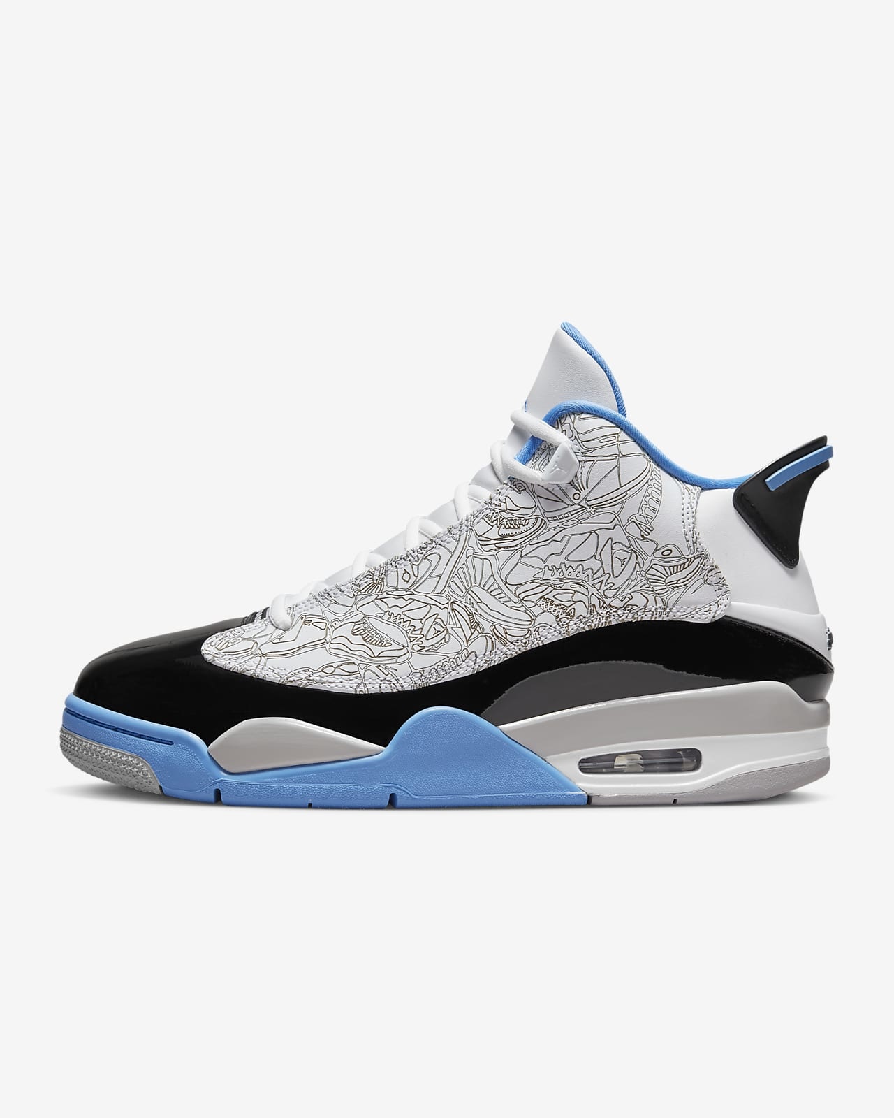 Air Jordan Men s Dub Zero White University Blue Black 311046 114 Sam Tabak