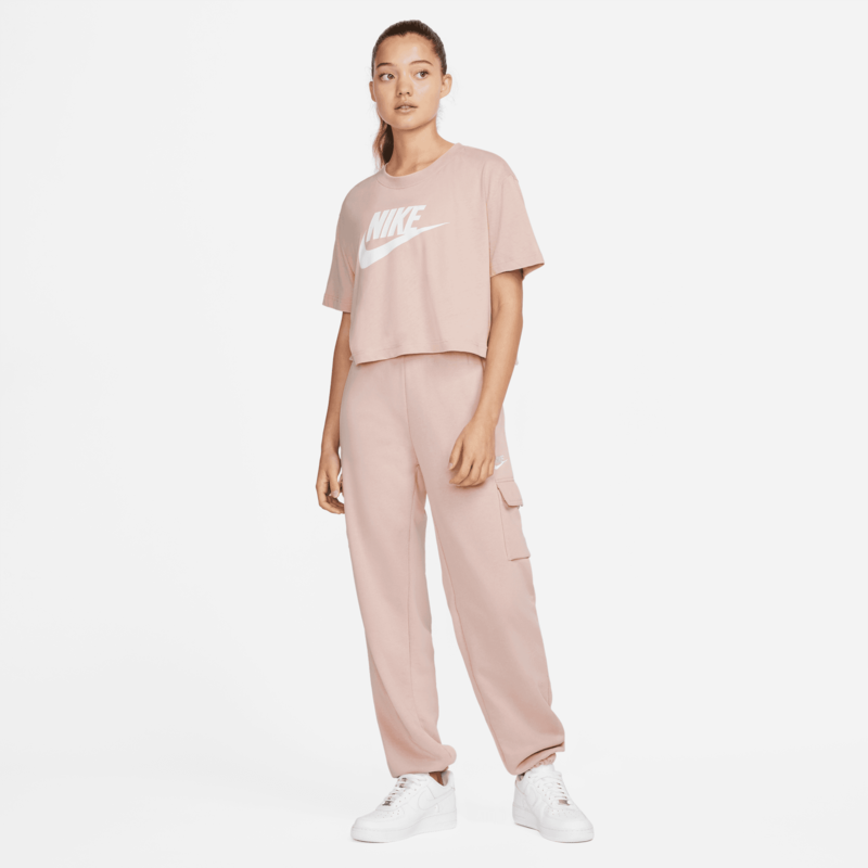 Nike Nike Sportswear Essential Women's Cropped Logo T-Shirt 'Pink Oxford/White' BV6175-601
