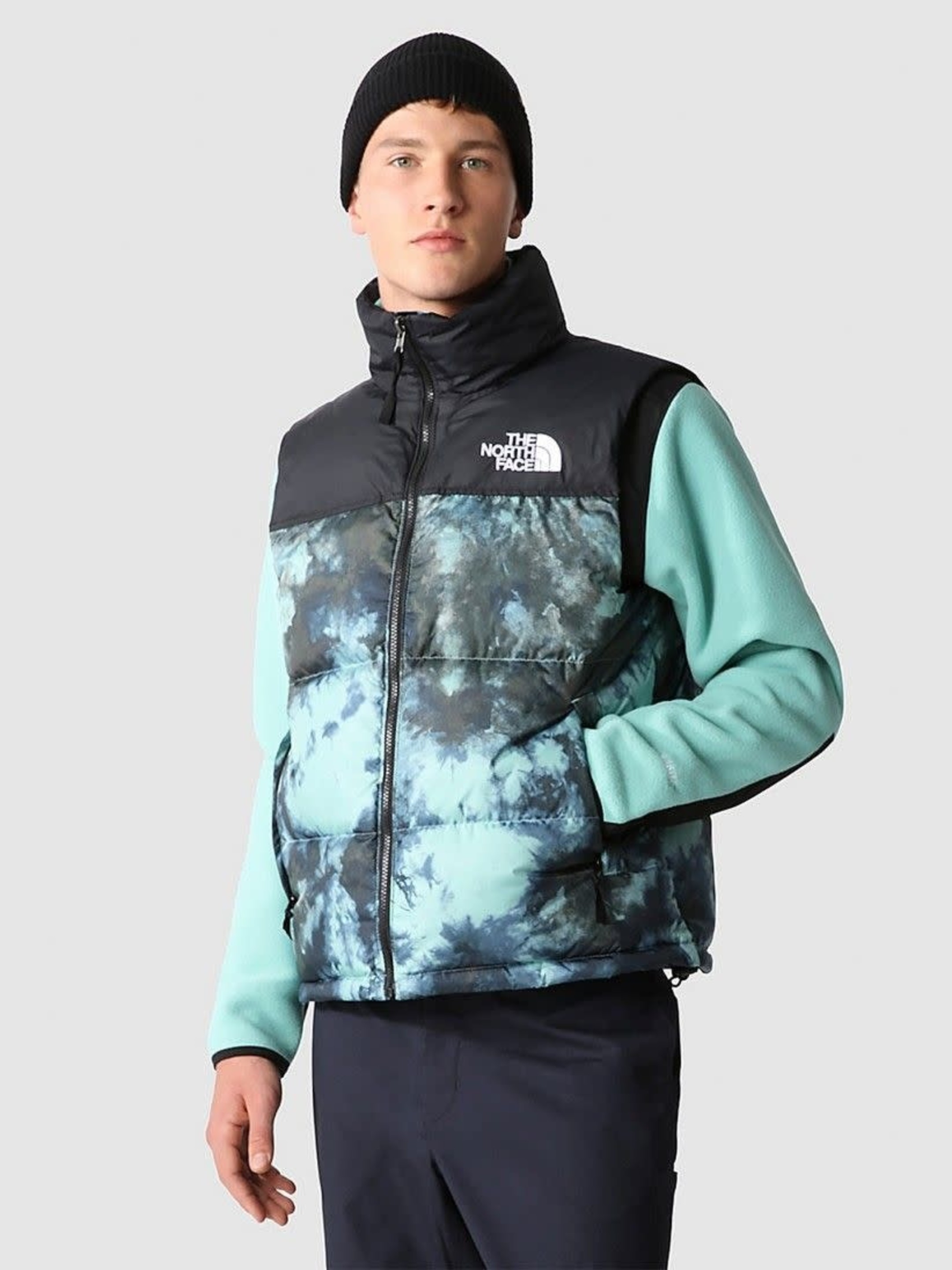 The North Face Printed 1996 Retro Nuptse VestWasabi Ice Dye NF0A5IX5957 ...