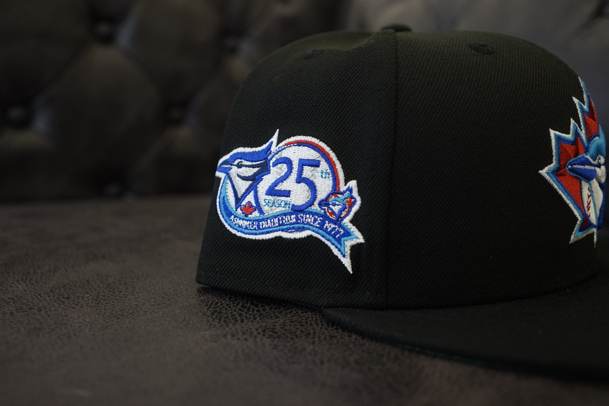 New Era 59FIFTY Toronto Blue Jays 25th Anniversary Patch Fitted Hat 7 1/8