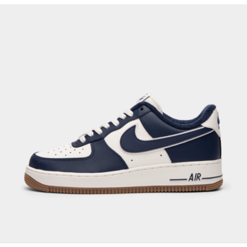 nike men air force 1 '07 lv8 sail midnight navy gum med brown